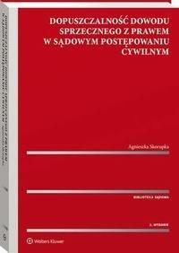 Dopuszczalność dowodu sprzecznego - okłakda ebooka