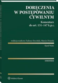 Doręczenia w postępowaniu cywilnym. - okłakda ebooka
