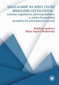 Działalność na rzecz celów społecznie - okłakda ebooka