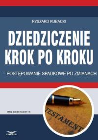 Dziedziczenie krok po kroku – postępowanie - okłakda ebooka