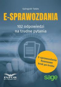 E-Sprawozdania 102 odpowiedzi na - okłakda ebooka