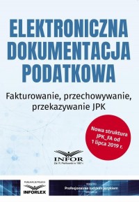 Elektroniczna dokumentacja podatkowa - okłakda ebooka