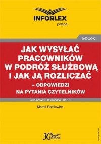 Jak wysyłać pracowników w podróż - okłakda ebooka