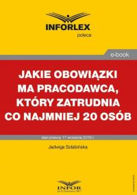 Jakie obowiązki ma pracodawca, - okłakda ebooka