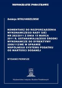 Komentarz do Rozporządzenia wykonawczego - okłakda ebooka