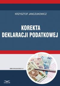 Korekta deklaracji podatkowej - okłakda ebooka