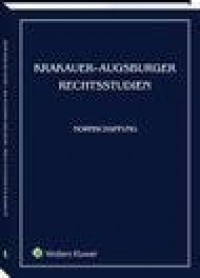 Krakauer-Augsburger Rechtsstudien. - okłakda ebooka