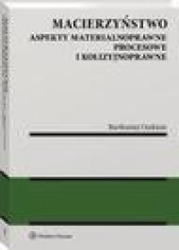 Macierzyństwo. Aspekty materialnoprawne, - okłakda ebooka