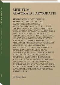 Meritum adwokata i adwokatki - okłakda ebooka