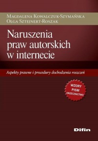 Naruszenia praw autorskich w internecie. - okłakda ebooka