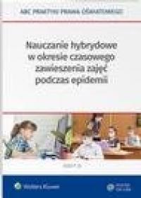 Nauczanie hybrydowe w okresie częściowego - okłakda ebooka