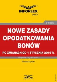 Nowe zasady opodatkowania bonów - okłakda ebooka