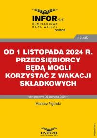 Od 1 listopada 2024 r. przedsiębiorcy - okłakda ebooka