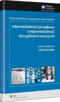 Odpowiedzialność porządkowa a odpowiedzialność - okłakda ebooka