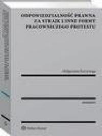 Odpowiedzialność prawna za strajk - okłakda ebooka