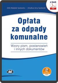 Opłata za odpady komunalne. Wzory - okłakda ebooka