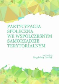 Partycypacja społeczna we współczesnym - okłakda ebooka