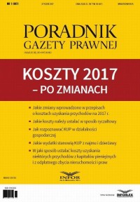 PGP 1/2017 Koszty 2017 – po zmianach - okłakda ebooka
