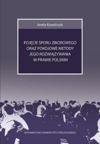 Pojęcie sporu zbiorowego oraz pokojowe - okłakda ebooka