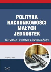 Polityka rachunkowości małych jednostek - okłakda ebooka