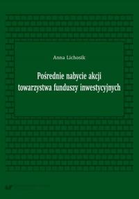 Pośrednie nabycie akcji towarzystwa - okłakda ebooka