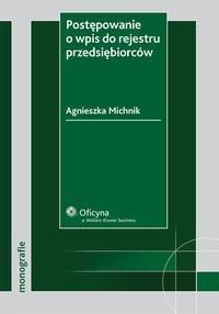 Postępowanie o wpis do rejestru - okłakda ebooka