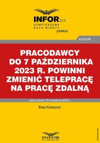Pracodawcy do 7 października 2023 - okłakda ebooka