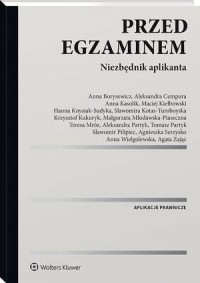 Przed egzaminem. Niezbędnik aplikanta - okłakda ebooka