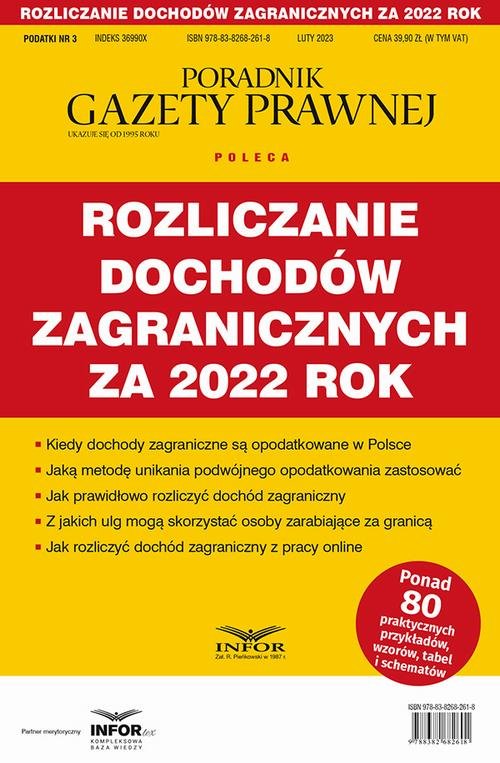 Rozliczanie dochodów zagranicznych - okłakda ebooka