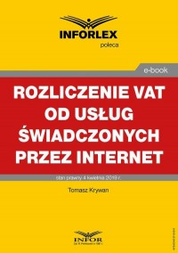 Rozliczanie VAT od usług świadczonych - okłakda ebooka