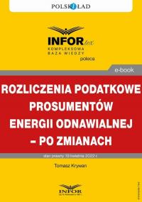 Rozliczenia podatkowe prosumentów - okłakda ebooka