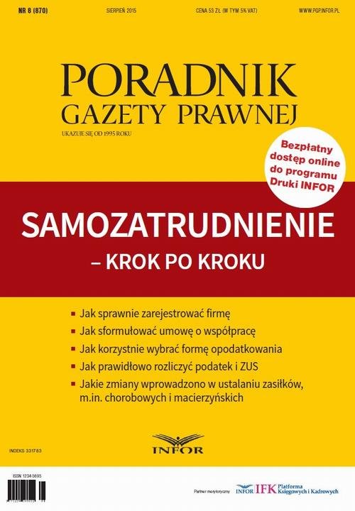 Samozatrudnienie - krok po kroku - okłakda ebooka