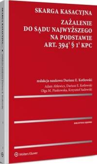 Skarga kasacyjna. Zażalenie do - okłakda ebooka