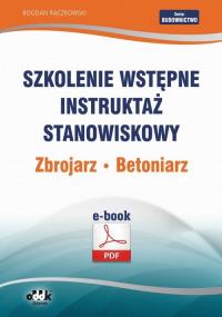 Szkolenie wstępne Instruktaż stanowiskowy - okłakda ebooka