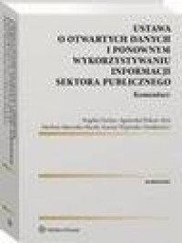 Ustawa o otwartych danych i ponownym - okłakda ebooka