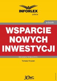 Wsparcie nowych inwestycji - okłakda ebooka