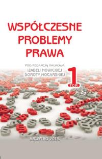 Współczesne problemy prawa. Tom - okłakda ebooka