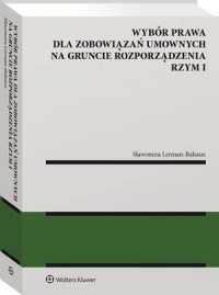 Wybór prawa dla zobowiązań umownych - okłakda ebooka