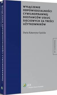 Wyłączenie odpowiedzialności cywilnoprawnej - okłakda ebooka