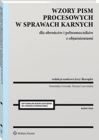 Wzory pism procesowych w sprawach - okłakda ebooka
