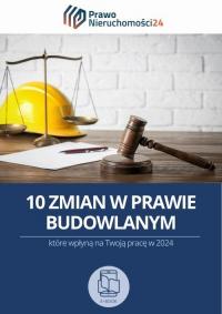 10 zmian w prawie budowlanym, które - okłakda ebooka