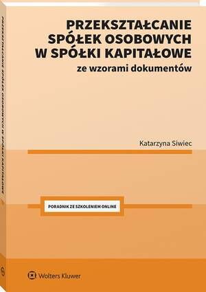 Przekształcanie spółek osobowych - okłakda ebooka