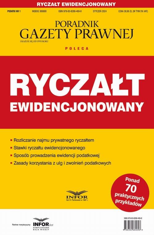 Ryczałt ewidencjonowany Podatki - okłakda ebooka