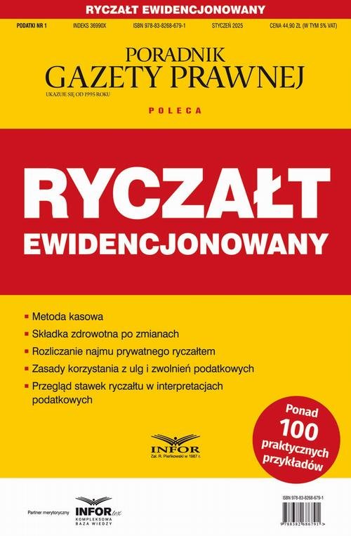 Ryczałt ewidencjonowany Podatki - okłakda ebooka