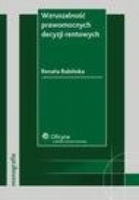 Wzruszalność prawomocnych decyzji - okłakda ebooka
