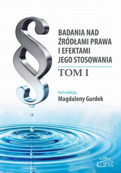 Badania nad źródłami prawa i efektami - okłakda ebooka
