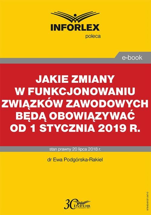 Jakie zmiany w funkcjonowaniu związków - okłakda ebooka