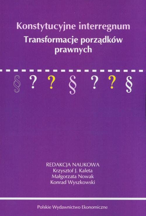 Konstytucyjne interregnum. Transformacje - okłakda ebooka