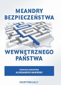 Meandry bezpieczeństwa wewnętrznego - okłakda ebooka