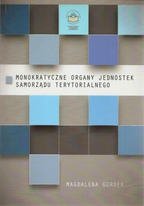 Monokratyczne organy jednostek - okłakda ebooka